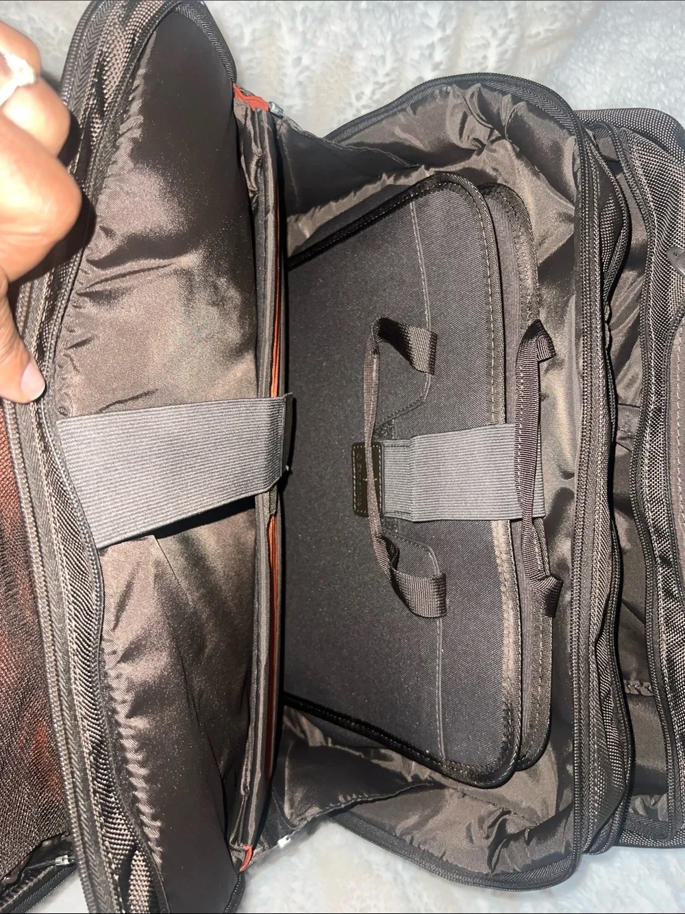 Samsonite Brown Rolling Travel luggage with Telescoping Handle